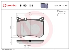 ������� ��������� �������� | ����� | Brembo P50114 P50114 ����