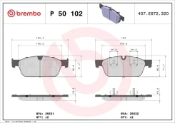 ������� �������� ��������! MB GL X166 3.0-4.5/2.2CDI 12 P50102 Brembo P50102 P50102 ����