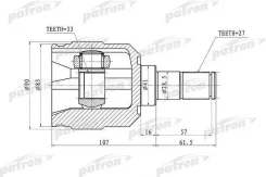 ���� ���������� ����� �33 �27 Patron PCV1355 (KAIL910) (HT1) �4-2-4 PCV1355 ����