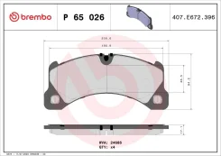 ������� ��������� Brembo P65026 P65026 ����