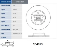 ����� ���������, �������� Sangsin Brake SD4013 SD4013 ����