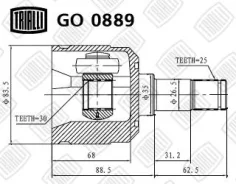���� �������. ���/�� Trialli GO0889 GO0889 ����