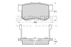       Honda Accord VII, Civic VIII (FD1, FD2), Suzuki SX4 AN-492WK AN492WK 