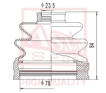 ������� ���� �������� ��� ������ 24x72x72 Hyundai Sonata V NF ASVA ASBT-INNF 495063AB00 ����