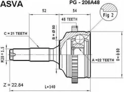 ���� �������� 22x50x21 PG206A48 ����