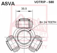 ������� ASVA Votrips80 VOTRIPS80 ����