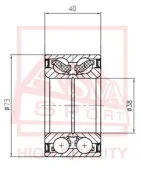 ��������� ��������� �������� (38x73x40x40) DAC38730040 ����