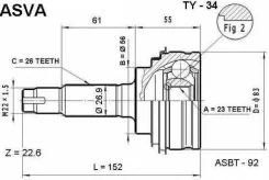 ���� �������� 23x56x26 TY34 ����