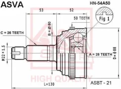 ���� �������� 28x60x26 HN54A50 ����