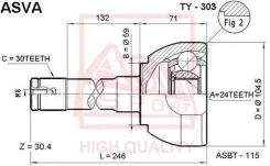���� �������� 24x59x30 TY303 ����