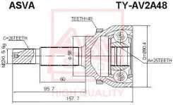 ���� �������� 25x58x26 ASVA TYAV2A48 TYAV2A48 ����