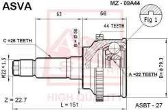 ���� �������� 22x56x26 MZ09A44 ����