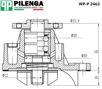 ����� ���������� ��� LADA / Renault LADA Vesta, X-RAY, Logan II, Sandero II WP-P2463 Pilenga WPP2463 WPP2463 ����