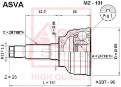 ���� �������� 24x56x28 MZ101 ����