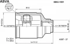 ���� ���������� 22x40x25 SBIU1001 ����