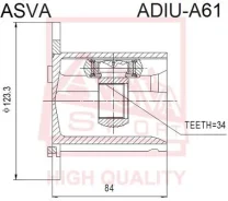 ���� ���������� 34x123 (oem-����������) ASVA Adiua61 ADIUA61 ����