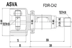���� ���������� ������ 28x40x26 ASVA Fdirca2 FDIRCA2 ����