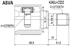 ���� ���������� 23x41x27 (oem-����������) ASVA Kaiucd2 KAIUCD2 ����