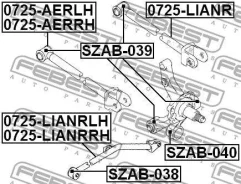 ����������� ������ ���������� ���� | ��� ����/��� | Febest SZAB038 SZAB038 ����