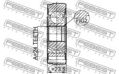 ���� ���������� ���� 24x78 Febest 2711XC90SHA 2711XC90SHA ����