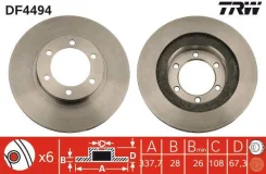 ���� ��������� �������� LAND Cruiser 120, Prado 150, Lexus GX450, GX470 DF4494 TRW DF4494 DF4494 ����