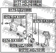 ������� ���� �������� Febest 0176UZJ100R 0176UZJ100R ����