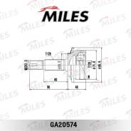   Toyota Yaris II 1.0VVTI-1.3VVTI 05-11 (GKN 305512) GA20574 GA20574 Miles GA20574 GA20574 