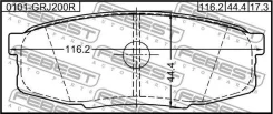 ������� ��������� | ��� ����/��� | Toyota, Lexussequoia UCK6, UPK6, USK6, LAND Cruiser(China) GRJ200, URJ202, Febest 0101GRJ200R 0101GRJ200R ����