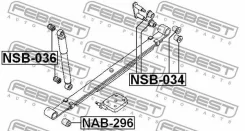 ����������� ������ ������� | ��� ����/��� | Nissandatsun D21, KING CAB LCD22, Nissan Track D22A, Pickup D21, Datsun Febest NAB296 NAB296 ����