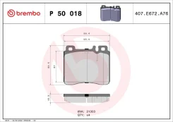 ������� ��������� �������� | ����� | Brembo P50018 P50018 ����