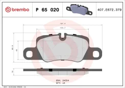 ������� ��������� ������ Brembo P65020 P65020 ����