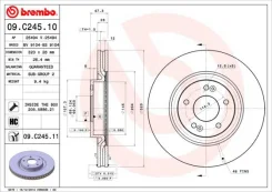 ���� ��������� UV Coated | ����� | Brembo 09C24511 09C24511 ����