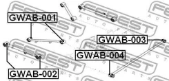 ����������� GWAB-001 Febest GWAB001 GWAB001 ����