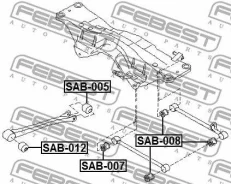 ����������� ���� �������� Subaru Impreza G11 00-07, Forester S11 01-07 SAB-012 Febest SAB012 SAB012 ����