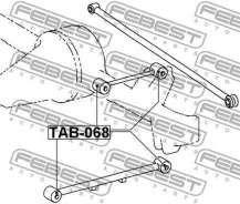 ����������� ���� ������ Toyota Corolla 2 90-99, Corsa/Tercel 90-99 TAB-068 Febest TAB068 TAB068 ����
