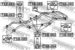 ������� ���������� Toyota Land Cruiser 80 FZJ80/HDJ81/HZJ80 90-01 Febest TSB083 TSB083 ����