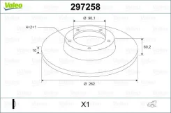 ���� ��������� ������ (������ 197258) Valeo PHC 297258 297258 ����
