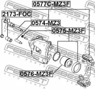 ������� �������� Febest 0576MZ3F 0576MZ3F ����