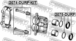 ������ ������������ �������� ���������� ��������� �������� Dodge Durango 10- 2074-DURF-KIT Febest 2074Durfkit 2074DURFKIT ����