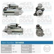 ������� 12V 2,2KW Ford C-Max DM2, Kuga I 2.0 TDCi Ford C-Max DM2, Kuga I 2.0 TDCi Meat Doria 5014058 5014058 ����