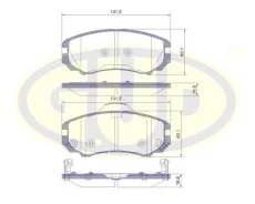 ������� ��������� �������� ������� HYU Coupe/Elantra/Tucson/KIA SOUL/Sportage 1.6/2.0/2.7 V6/2.5/2.0CRDI 01- GUD GBP095302 GBP095302 ����