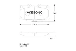 ������� ��������� �������� nissan 200SX (S14) AN-430WK Akebono AN430WK AN430WK ����