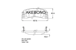 ������� ��������� �������� Lexus RX300 98-09 AN-464WK Akebono AN464WK AN464WK ����