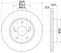 ���� ��������� ����� Toyota Corolla Saloon _E15_ 1.6 Dual VVTi ZRE141 01.2007 - Toyota Corolla Saloon _E18_, ZRE1_ 1.6 ZRE171_ 06.2013 - Nisshinbo ND1...