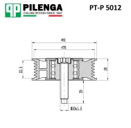 ����� ����� ���������� � ����� Lada Largus 16V ��� ����. / Renault Logan 07- 1.5D, Clio 01- 1.5D, Megane 03- 1.5D Pilenga PTP5012 PTP5012 ����