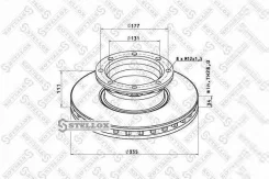 ���� ��������� !335x34/111 8xM12x1.5 MB Atego 612/4/5. �812/4/5. �712/5. �812-23. �917/23 Stellox 8500725SX 8500725SX ����