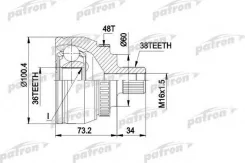 ���� ������ �-�� VW: Sharan 95-, 00-, FORD: Galaxy 95-, 00-, SEAT: Alhambra 96-, 00-, � ABS 48 PCV1444 ����