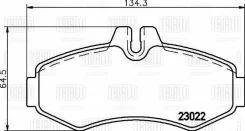 ������� ��������� �������� ����� Mercedes-Benz Vito W638 96- Trialli PF1502 PF1502 ����