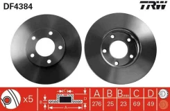 ���� ��������� ������ Mazda: 3 03-, 3 ����� 04-, 5 05- DF4384 ����