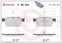 ������� ����. ���. Brembo P36031 P36031 ����